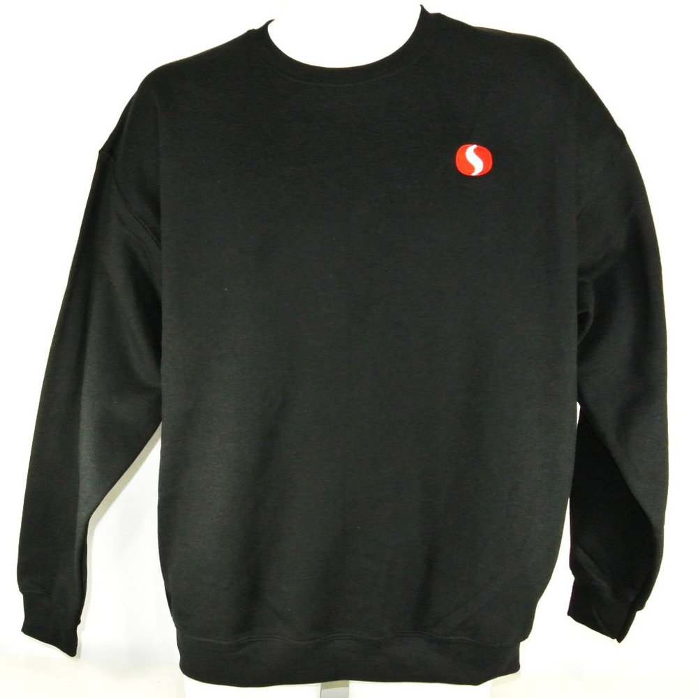 SAFEWAY Grocery Store Employee Uniform Black Sweatshirt Shirt Size M Medium